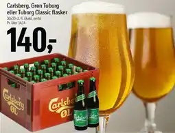 Føtex Carlsberg, Grøn Tuborg eller Tuborg Classic flasker (crate) tilbud