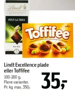 Føtex Lindt Excellence / Toffifee tilbud