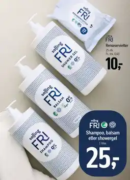 Føtex FRI Shampoo, balsam eller showergel tilbud