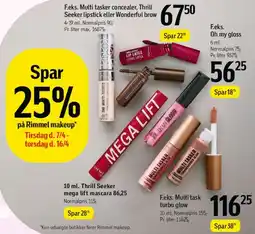 Føtex Rimmel makeup (udvalgte produkter - Spar 25%) tilbud