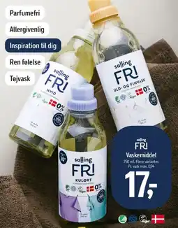 Føtex salling FRI vaskemiddel tilbud