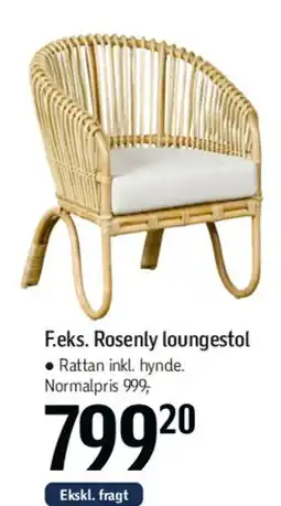 Føtex Roselyn loungestol tilbud