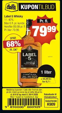 Calle Label 5 Whisky tilbud