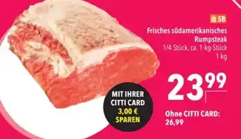 Citti Frisches südamerikanisches Rumpsteak tilbud