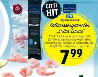 Citti Royal Greenland Kaltwassergarnelen „Extra Luxus" tilbud