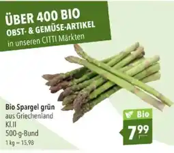 Citti Bio Spargel grün tilbud
