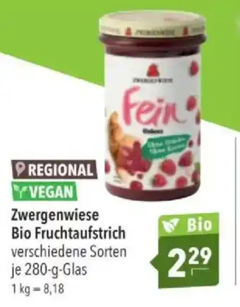 Citti Zwergenwiese Bio Fruchtaufstrich tilbud