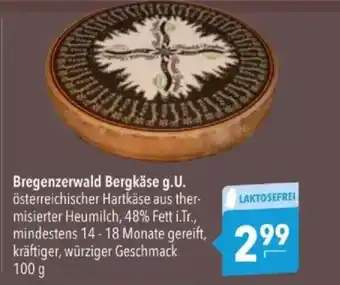 Citti Bregenzerwald Bergkäse g.U. tilbud