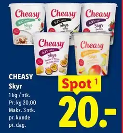 Lidl CHEASY Skyr tilbud