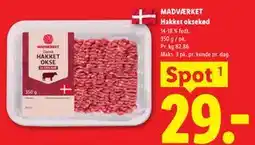 Lidl MADVÆRKET Hakket oksekød tilbud