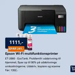 El-Salg Epson Wi-Fi multifunktionsprinter tilbud