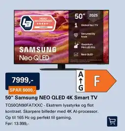 El-Salg 50 Samsung NEO QLED 4K Smart TV tilbud