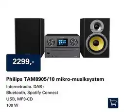 El-Salg Philips TAM8905/10 mikro-musiksystem tilbud