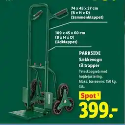Lidl PARKSIDE Sækkevogn til trapper tilbud