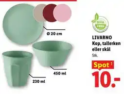 Lidl LIVARNO Kop, tallerken eller skål tilbud