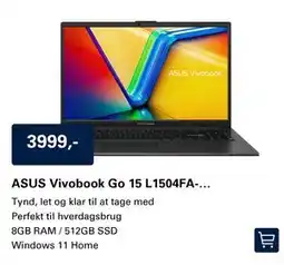 El-Salg ASUS Vivobook Go 15 L1504FA-… tilbud
