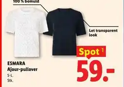 Lidl ESMARA Ajour-pullover tilbud