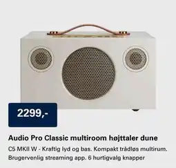 El-Salg Audio Pro Classic multiroom højttaler dune tilbud