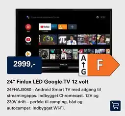 El-Salg 24 Finlux LED Google TV 12 volt tilbud