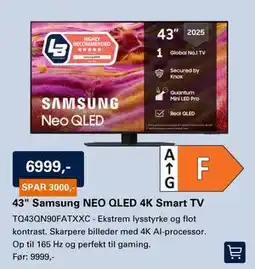 El-Salg 43 Samsung NEO QLED 4K Smart TV tilbud