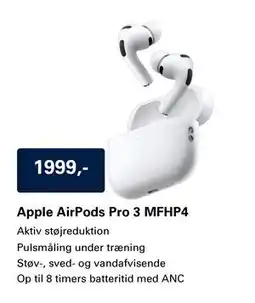 El-Salg Apple AirPods Pro 3 MFHP4 tilbud