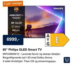 El-Salg 65 Philips QLED Smart TV tilbud