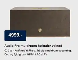 El-Salg Audio Pro multiroom højttaler valnød tilbud