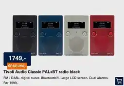 El-Salg Tivoli Audio Classic PAL+BT radio black tilbud