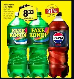 Calle Pepsi Max el. Faxe Kondi tilbud