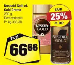 Calle Nescafé Gold el. Gold Crema tilbud