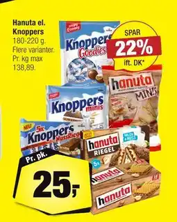 Calle Hanuta el. Knoppers tilbud