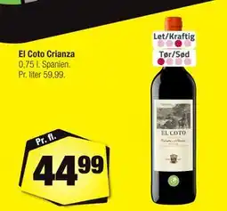 Calle El Coto Crianza tilbud