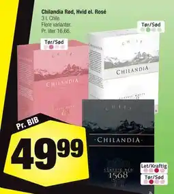 Calle Chilandia Rød, Hvid el. Rosé tilbud