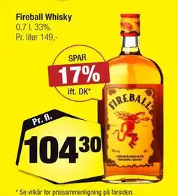 Calle Fireball Whisky tilbud