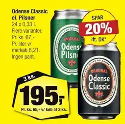 Calle Odense Classic el. Pilsner tilbud