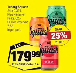 Calle Tuborg Squash tilbud