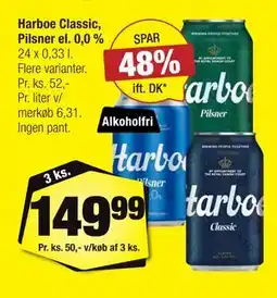Calle Harboe Classic, Pilsner el. 0,0 % tilbud
