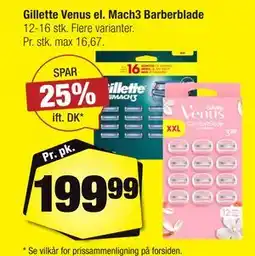 Calle Gillette Venus el. Mach3 Barberblade tilbud