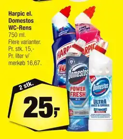 Calle Harpic el. Domestos WC-Rens tilbud