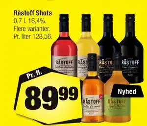 Calle Råstoff Shots tilbud