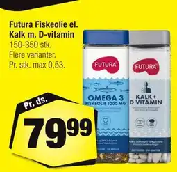Calle Futura Fiskeolie el. Kalk m. D-vitamin tilbud