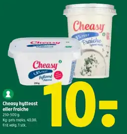 Coop 365 Cheasy hytteost eller fraiche tilbud