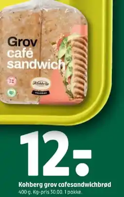 Coop 365 Kohberg grov cafesandwichbrød tilbud