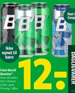 Coop 365 Faxe Kondi Booster tilbud
