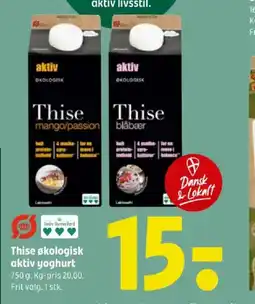 Coop 365 Thise økologisk aktiv yoghurt tilbud