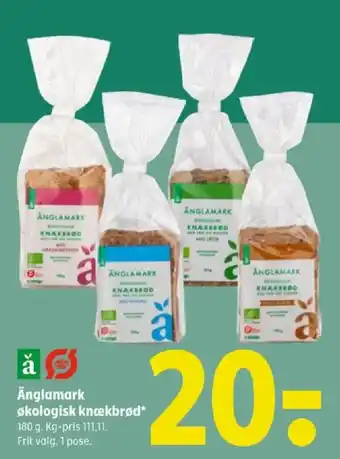Coop 365 Änglamark økologisk knækbrød tilbud