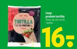 Coop 365 Coop protein tortilla tilbud
