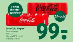 Coop 365 Coca-Cola 24-pak tilbud