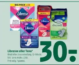 Coop 365 Libresse eller Tena tilbud