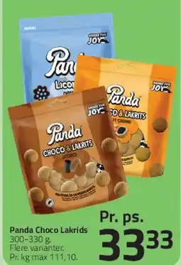 Fleggaard Panda Choco Lakrids tilbud